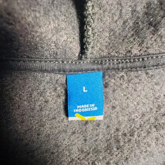 Old Navy Oversized Sherpa Hoodie Teddy Fleece Pullover L Charcoal Gray Cozy - Picture 2 of 7